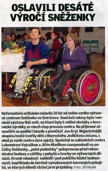 10. vyroci Snezenky 26.11.2008 Jbc Denik