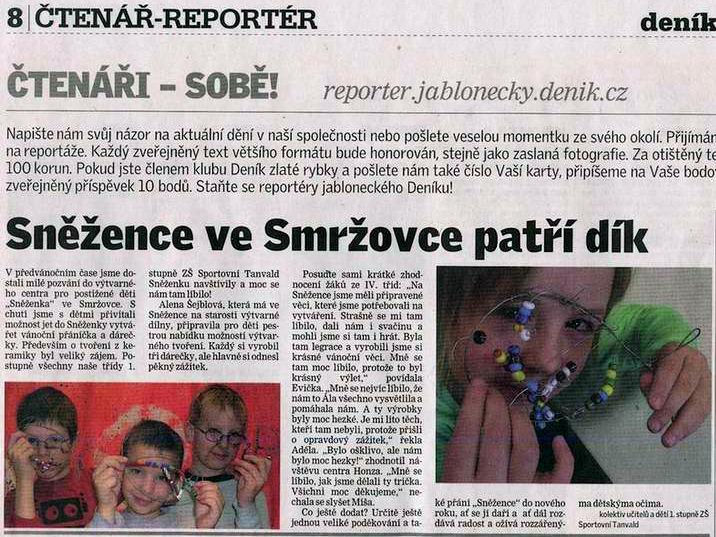 Vanocni dilna Jbc Denik 13.12.08