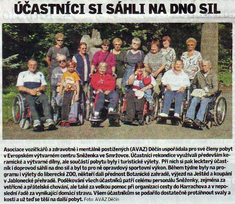 Asociace vozickaru a zdravotne i mentalne postizenych Decin